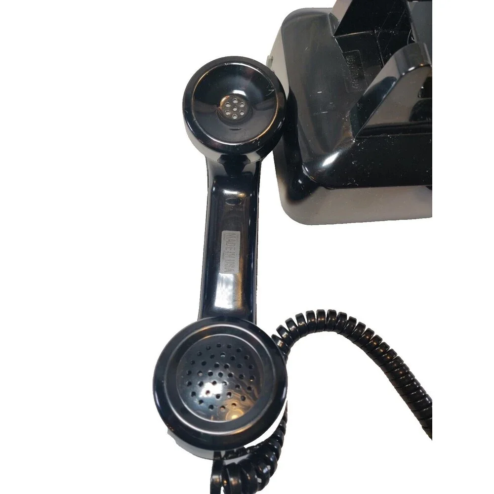 Vintage Cortelco 250000-VBA-20MD Black Push Button Telephone Desktop Phone USA - Picture 8 of 13